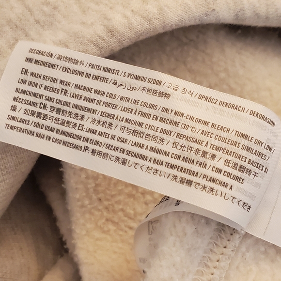 Abercrombie & Fitch Size L Light Grey Essential Sunday Half-Zip - Picture 7 of 7